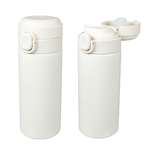 ワンタッチ真空ステンレスボトル300ml( オフホワイト)(1個514.8円)