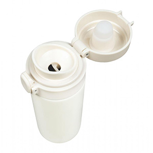 ワンタッチ真空ステンレスボトル300ml( オフホワイト)(1個514.8円)