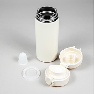 ワンタッチ真空ステンレスボトル300ml( オフホワイト)(1個514.8円)