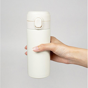 ワンタッチ真空ステンレスボトル300ml( オフホワイト)(1個514.8円)