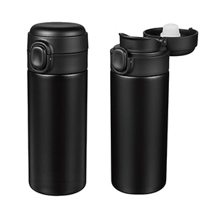 ワンタッチ真空ステンレスボトル300ml( ブラック)(1個514.8円)