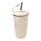 PREMO ストロー付真空タンブラー500ml(カラー:オフホワイト)(1個1,045円)