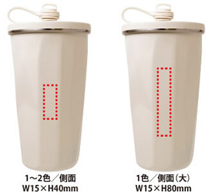 PREMO ストロー付真空タンブラー500ml(カラー:オフホワイト)(1個1,045円)