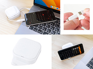 リール式マルチ充電ケーブル(1個495円)