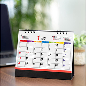 カラフルメモリー卓上カレンダー(1個110円)