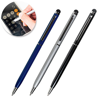 タッチペン付スリムメタルペン(1個66円)