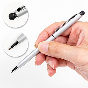 タッチペン付スリムメタルペン(1個66円)