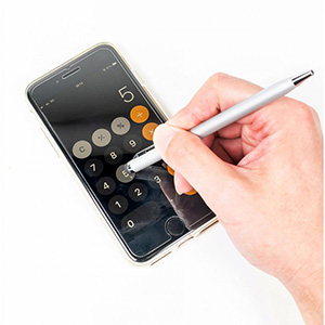 タッチペン付スリムメタルペン(1個66円)