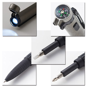 LED付多機能ツールペン(1個150円)